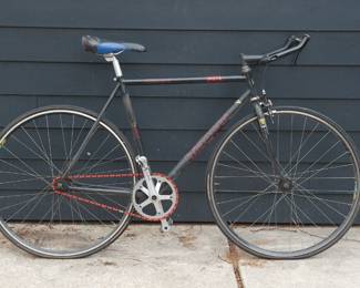 Black Bianchi men's road bicycle with Syntace handlebars