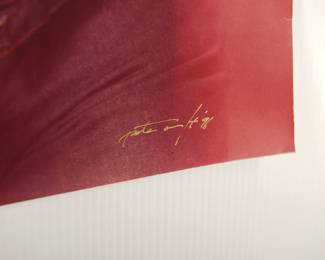 Signature detail of Lonnie Brooks, 1989 Signed Peter Amft c-print photograph, printed 1996