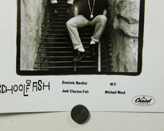 Detail of School of Fish Promo Glossy, part of the huge collection of music promo posters