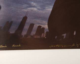 Skyline details of Billy Boy Arnold 1993, Signed Peter Amft c-print photograph