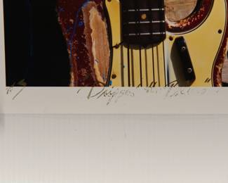 Edition detail of "Dripping the Blues" Willie Kent, 2001, signed Peter Amft black + white silver gelatin photograph, Peter Amft Photography Chicago, Numbered edition 3/100