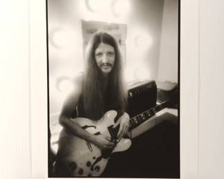 Patrick #2, Doobie Brothers Tour, signed Marc Hauser black + white silver gelatin photograph