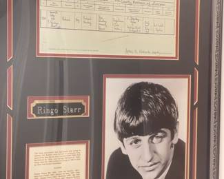 Ringo Starr collectable framed print