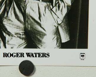 Detail of Roger Waters Promo Glossy, part of the huge collection of music promo posters