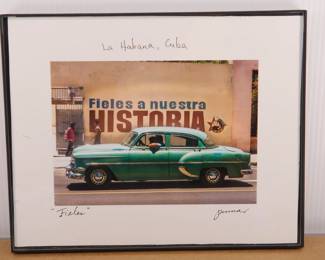 "Fieler" signed and framed C-Print photographs from La Habana, Cuba series