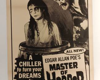Master of Horror, vintage B-Movie stamped and numbered poster 71/224