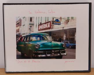 "Corn de la Musica" signed and framed C-Print photographs from La Habana, Cuba series