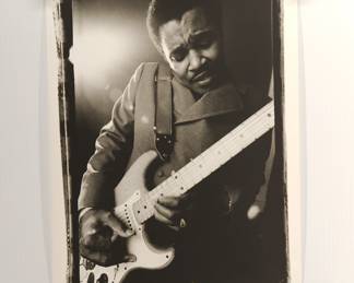 Little Milton, 1969, signed Peter Amft black + white silver gelatin photograph, Peter Amft Photography Chicago, Numbered edition 1/100