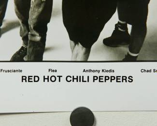 Detail of Red Hot Chili Peppers Promo Glossy, part of the huge collection of music promo posters