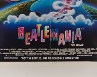 Detail of Beatlemania vintage poster