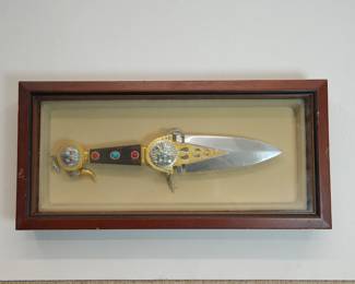 Franklin Mint "Talisman' ceremonial dagger in its display case