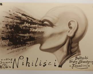 The Nihilists, designed by Zebrowski Leszekv 1989 Polish theater poster