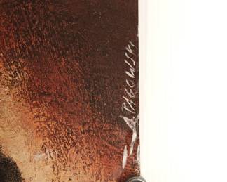 Signature detail of Obsession, Polish poster