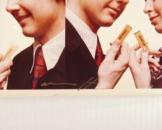 Signature detail of Juicy Fruit advertisement, signed Peter Amft c-print photograph, Peter Amft Photography Chicago, Numbered edition #1