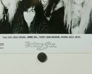 Detail of Britny Fox Promo Glossy, part of the huge collection of music promo posters