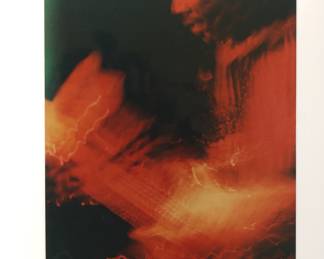 Jimi Hendrix 1968, Signed Peter Amft c-print photograph, printed in 1996