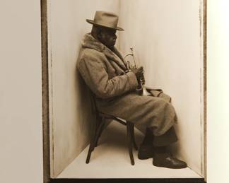 "Jazz Man" Marc Hauser Photography, 30 Photographs Box Collection, 1993, limited edition 23/100, each silver gelatin black + white photograph is embossed and signed