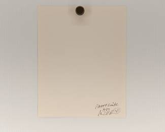 Back of Patti Smith #2, 1989, signed Marc Hauser black + white silver gelatin photograph