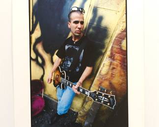 1990s Peter Amft c-print photograph of a guitarist