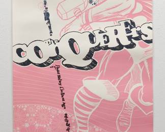 "The Conquerers" poster, with Elephant Lab stamp on the back