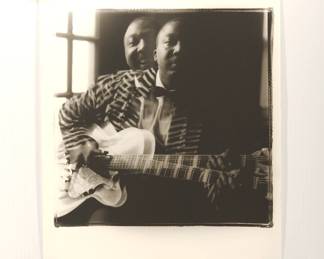 J.B. Lenoir #1, 1964, signed Peter Amft black + white silver gelatin photograph, Peter Amft Photography Chicago, Numbered edition 1/100