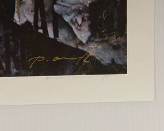 Signature detail of "Stones Tour '72", signed Peter Amft c-print photograph, Peter Amft Photography Chicago, Numbered edition 1/100