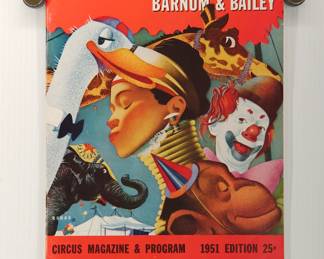 Vintage 1951 Ringling Bros & Barnum & Bailey Circus magazine