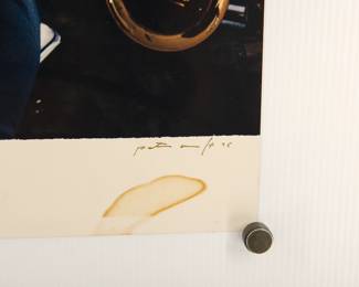 Signature detail of Maurice John Vaughn, 1997, Signed Peter Amft c-print photograph, Numbered edition 1/4, printed 1996