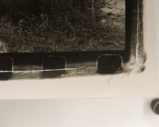 Signature detail of Hannibal, MO, 1996, Signed Peter Amft black + white silver gelatin photograph, Peter Amft Photography Chicago