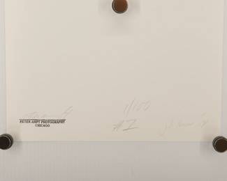 Back of J.B. Lenoir #2, 1964, signed Peter Amft black + white silver gelatin photograph, Peter Amft Photography Chicago, Numbered edition 1/100