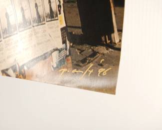 Detail of Blues Room, Signed Peter Amft c-print photograph, printed 1996