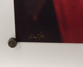 Title detail of Keith Richards, 1972, Signed Peter Amft c-print photograph