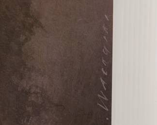 Signature detail of King Lear, Walkuski Wieslaw, 1992 Polish theater poster