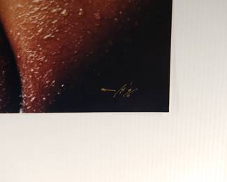 Signature detail of Kenny Neal, Signed Peter Amft c-print photograph, printed 1996