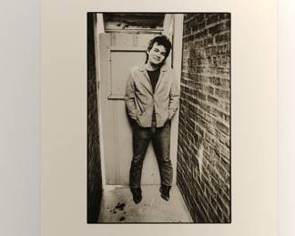 John Prine, Playboy, 1965, signed Marc Hauser black + white silver gelatin photograph