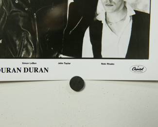 Another detail of Duran Duran Promo Glossy, part of the huge collection of music promo posters
