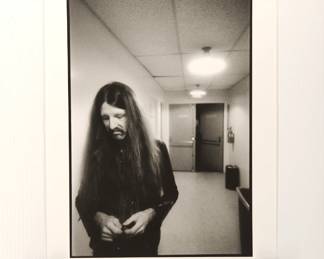 Patrick #1, Doobie Brothers Tour, signed Marc Hauser black + white silver gelatin photograph