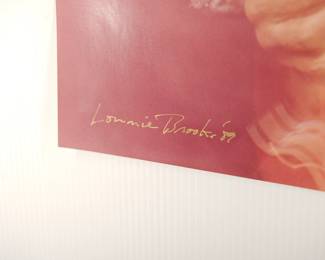 Title detail of Lonnie Brooks, 1989 Signed Peter Amft c-print photograph, printed 1996