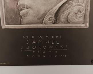 Detail of Samuel Zborowski, Teatr Narodowy Polish poster