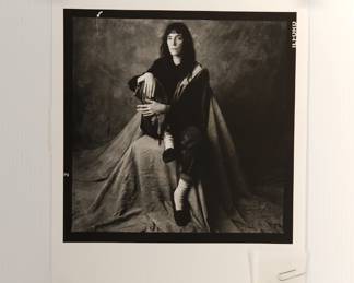 Patti Smith #4, 1989, signed Marc Hauser black + white silver gelatin photograph