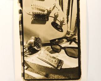 Untitled Blues still life, signed Peter Amft black + white silver gelatin photograph, Peter Amft Photography Chicago, Numbered edition 1/100