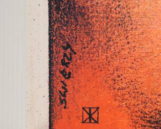 Signature detail of In flagranti, Polish movie poster