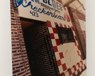 Home Blues Checkerboard, Signed Peter Amft c-print photograph