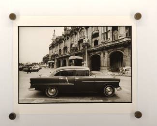 Cuba, signed Marc Hauser black + white silver gelatin photograph