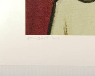 Signature detail of "America 1" by Burns, 2006, signed limited edition print 23/100