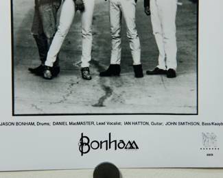 Detail of Bonham Promo Glossy, part of the huge collection of music promo posters