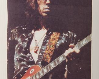 Mick Jagger, signed Peter Amft c-print photograph, Peter Amft Photography Chicago, Numbered edition 1/1