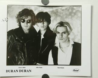 Duran Duran Promo Glossy, part of the huge collection of music promo posters