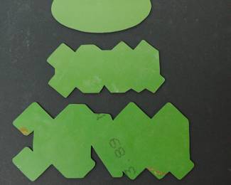 Back of cast in aluminum AC/DC Logos