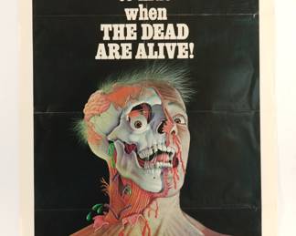 The Dead are Alive, vintage B-Movie stamped and numbered poster 72/163
